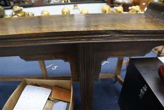 A 19th century Chinese hongmu altar table, W.7ft 8in. D.1ft 1in. H.3ft 3.5in.